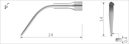 [xp-GM3] GM3 MECTRON compatible - Dental Scaler Tip